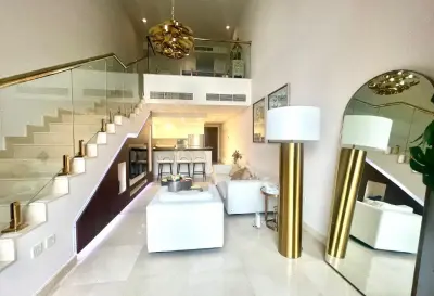 The Pearl | Furnished 1BR Chalet with Balcony & Beach Access