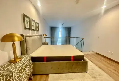 The Pearl | Furnished 1BR Chalet with Balcony & Beach Access