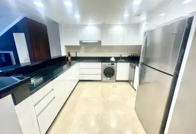 The Pearl | Furnished 1BR Chalet with Balcony & Beach Access