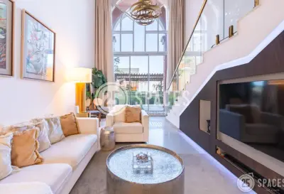 One-Bedroom Loft | Balcony with Garden View