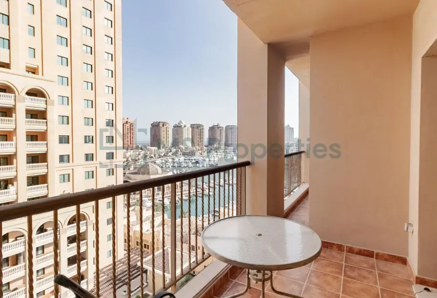 1BR + Office with Balcony | Porto Arabia – Darvesta-2