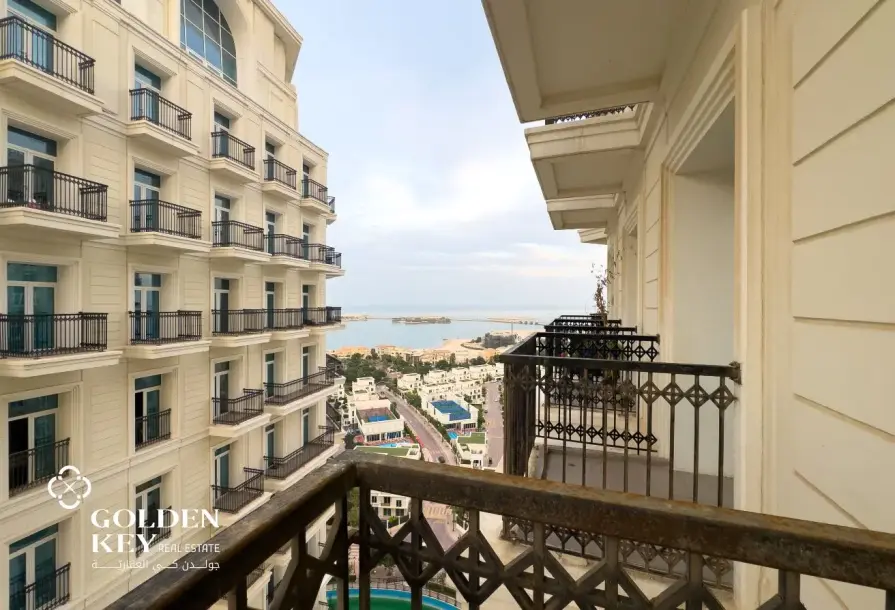 Modern 2BR+Maid Apartment | Floresta Gardens, The Pearl | Bills Included-0
